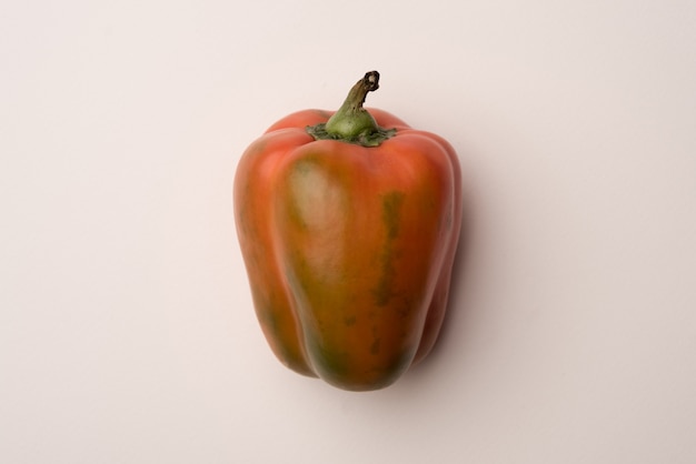 Red bell pepper isolated