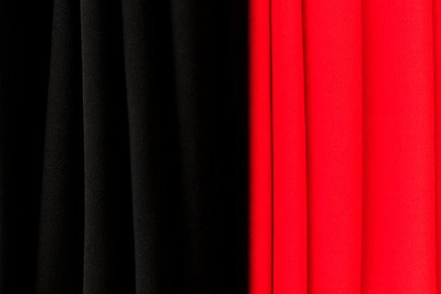 Red and black curtain texture background