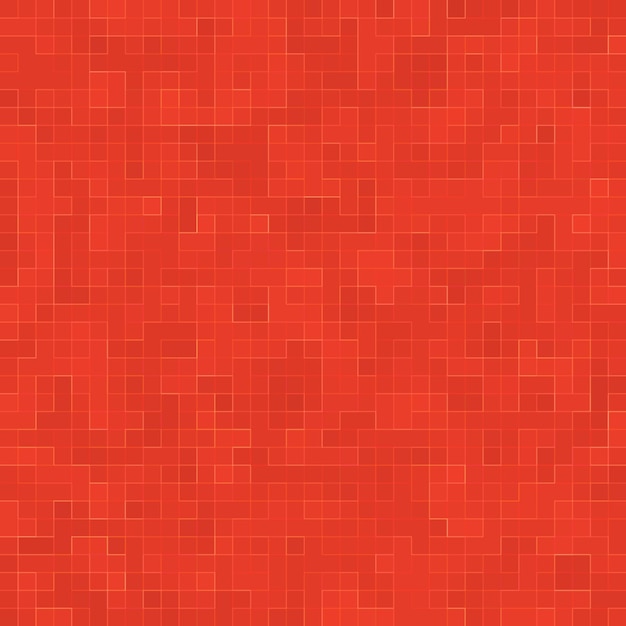 Red ceramic glass colorful tiles mosaic composition pattern background