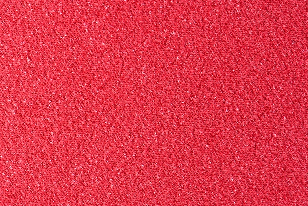 Red fabric closeup