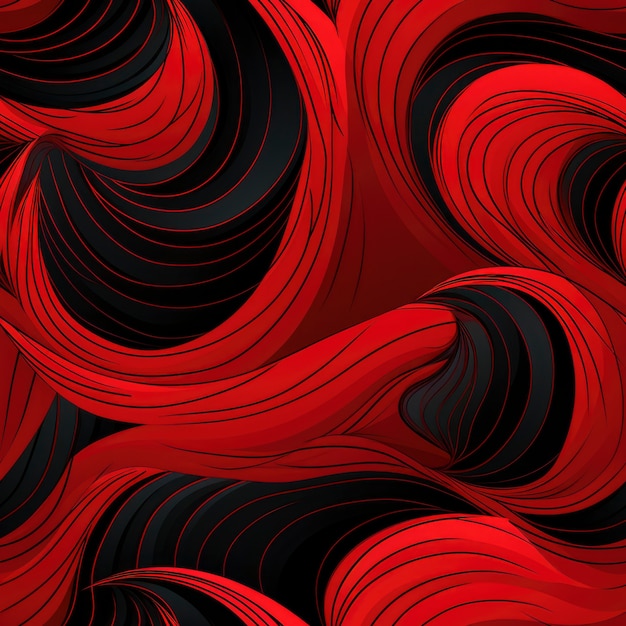 Red flames seamless pattern