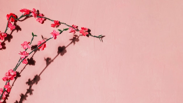 Free Photo red flowers in a branch