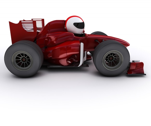 Red formula one car