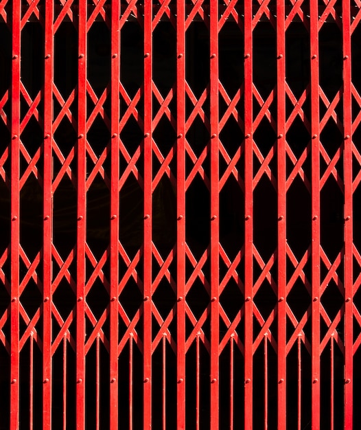 Free Photo red steel door background