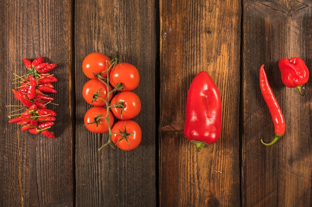 Free photo red vegetables