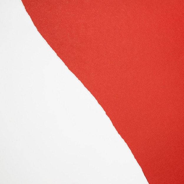 Free photo red and white papers top view