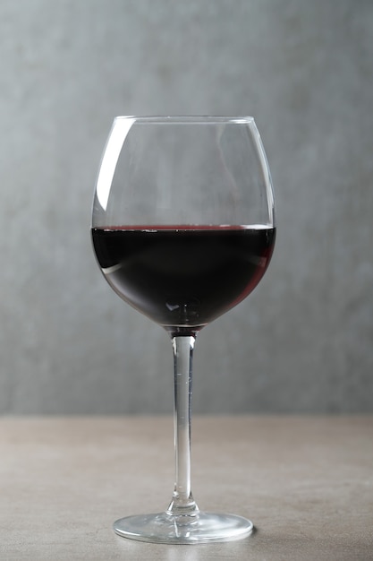 Red wine in glass