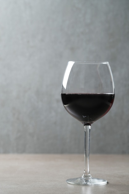 Red wine in glass