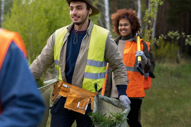 Reforestation done by voluntary group