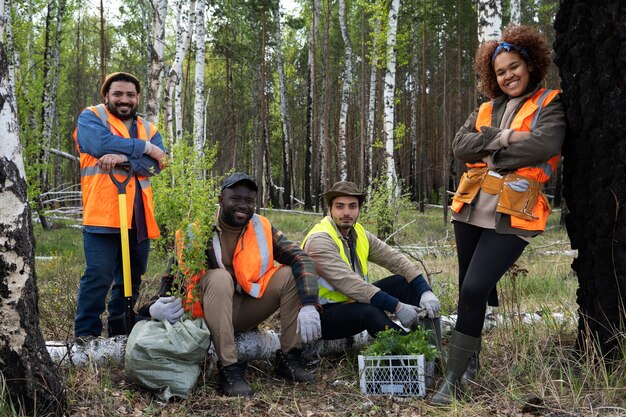 Reforestation done by voluntary group