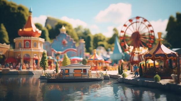 Rendering of a miniature world