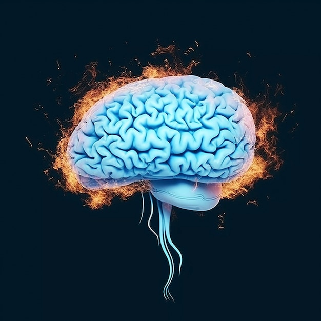 Free Photo representation of human brain or intellect