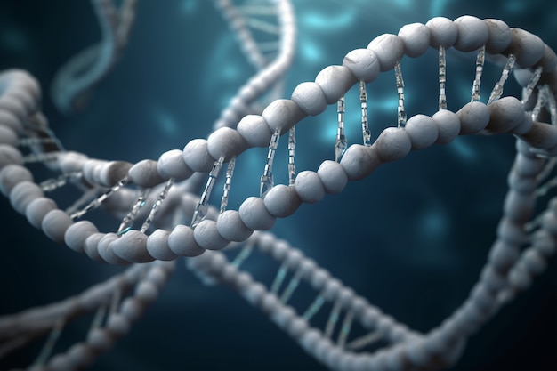 Representation of human dna chain