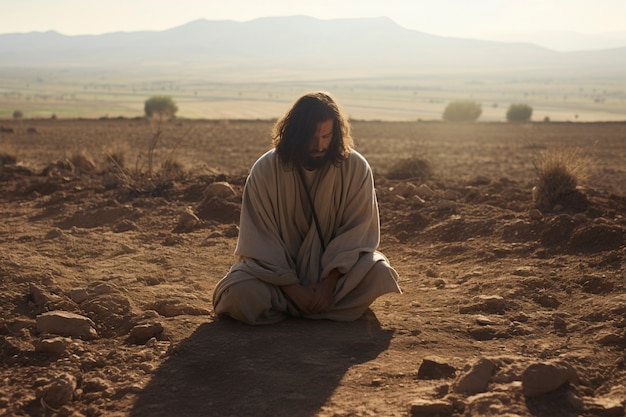 Free Photo representation of jesus from christianity religion