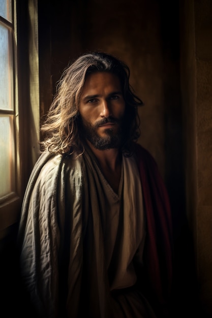 Representation of jesus from christianity religion