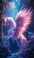 Free photo representation of winged horse mythical creature pegasus