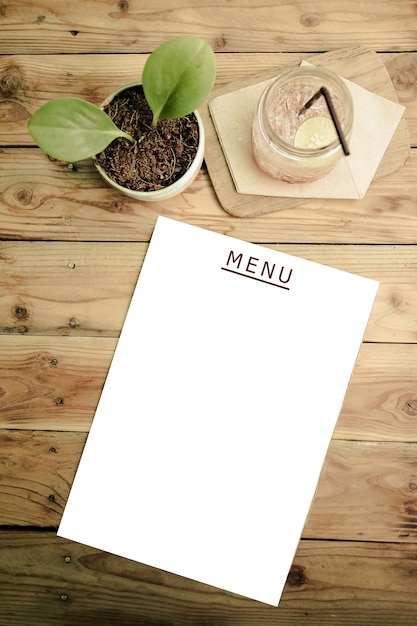 Free photo restaurant menu