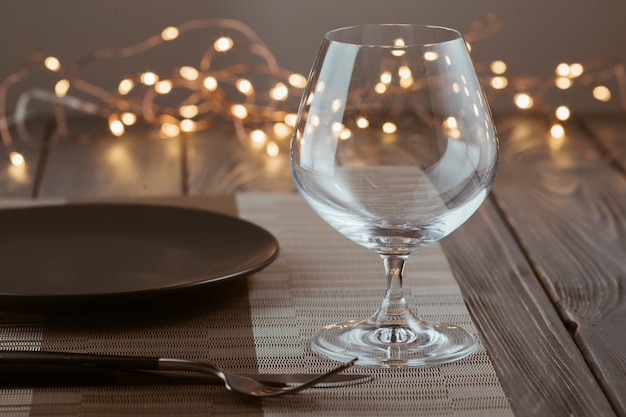 Free photo restaurant table with cutlery