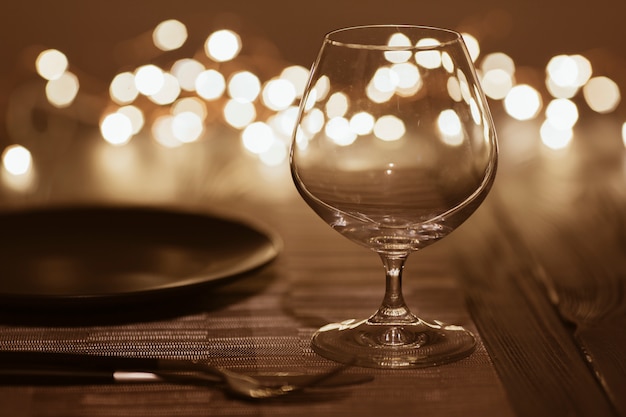 Free photo restaurant table with cutlery