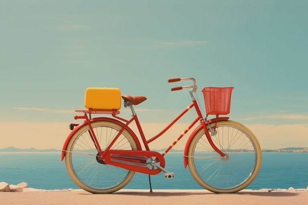 Retro bicycle outdoors