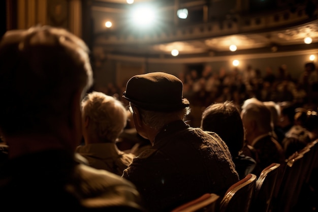 Free Photo retro theatre scene to celebrate world theatre day