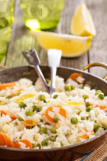 Rice with vegetables