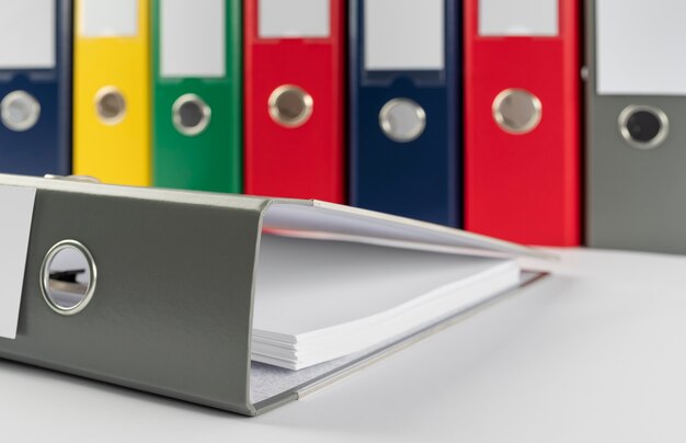 Ring binder used for stored documents