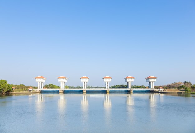 River dam for irrigation and flood control in Thailand