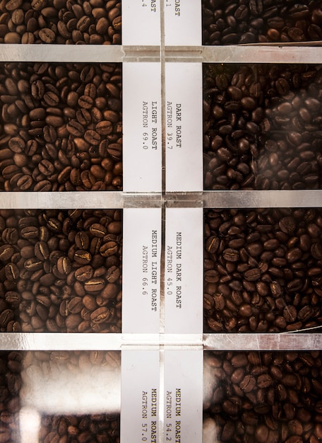 Free photo roasted coffee beans