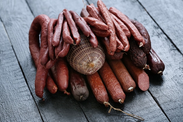 Roasted sausages