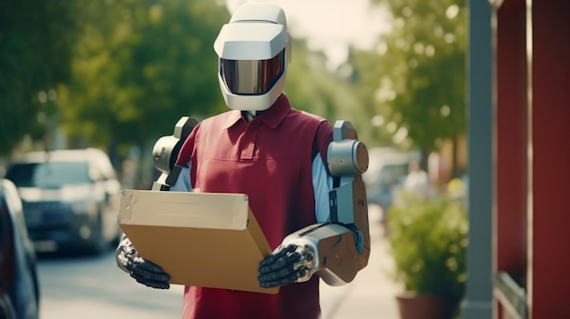 Robot performing delivery job instead of humans