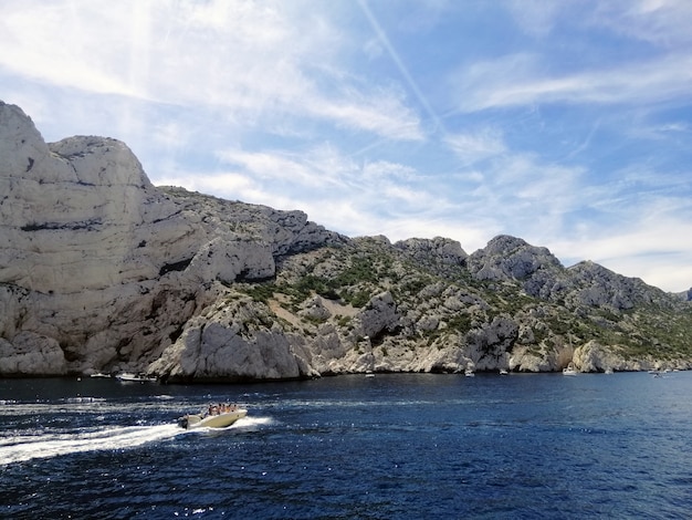 Rock formations of The Massif des Calanques