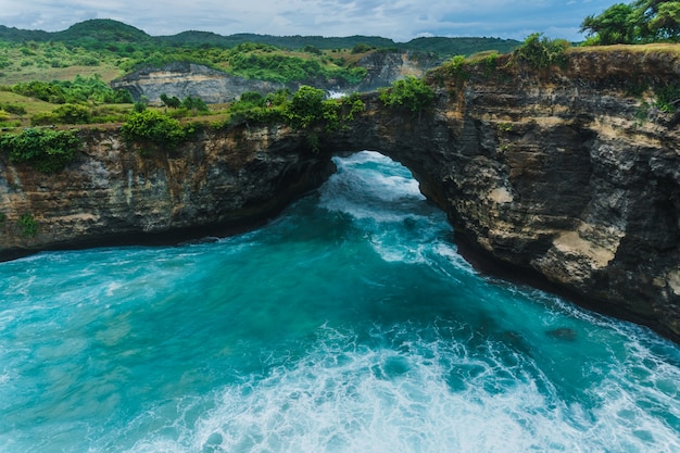 Rock ocean landscape