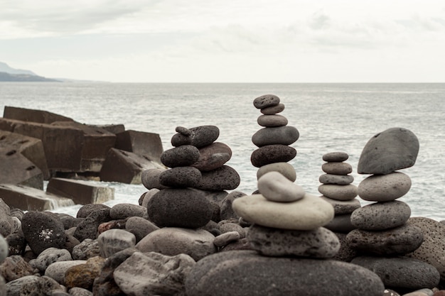 Rock pyramid in equilibrium