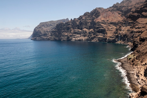 Rocky coast with turquoise sea