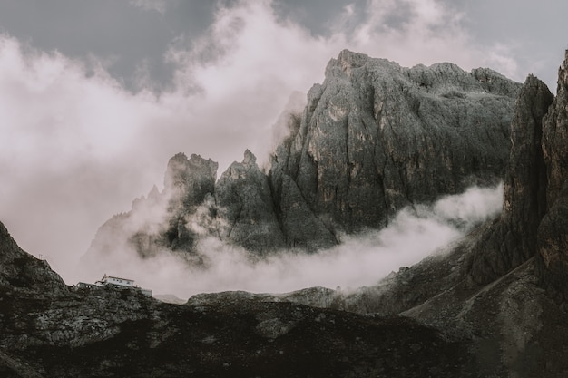 Free photo rocky mountains landscape