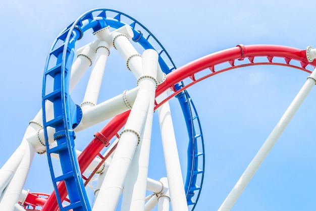 Rollercoaster in the park