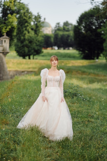 Romantic wedding couple in love