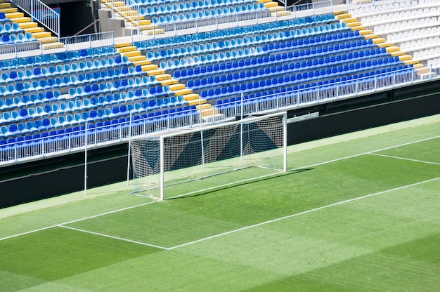 Free photo rosaleda stadium in malaga, spain