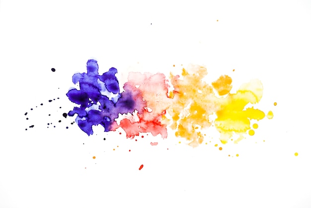 Free Photo row of colorful splash watercolor background