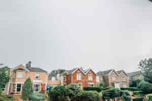 Free photo row of houses in bristol, england