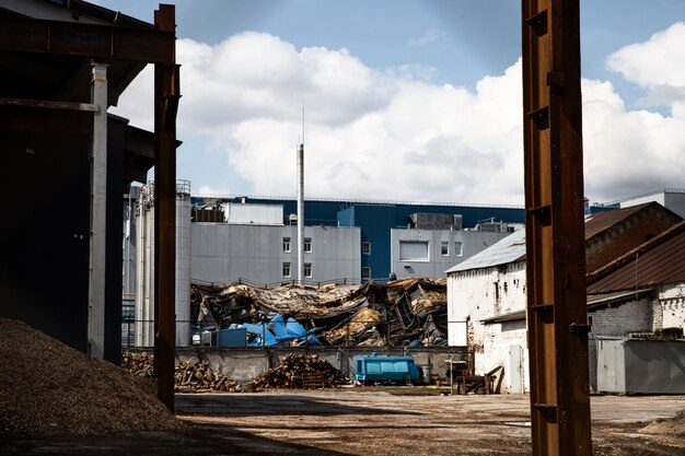 Ruins of russian's war in ukraine