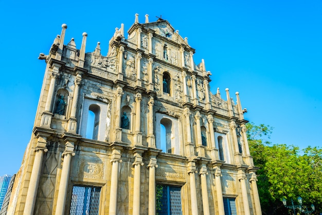 Ruins St.Paul Church in macau city