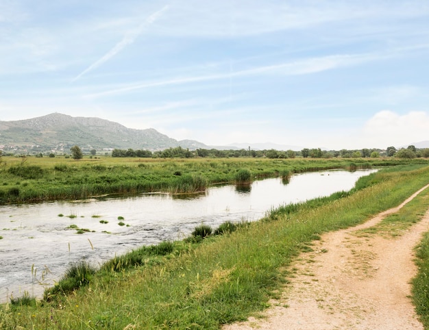 Rural concept with small river