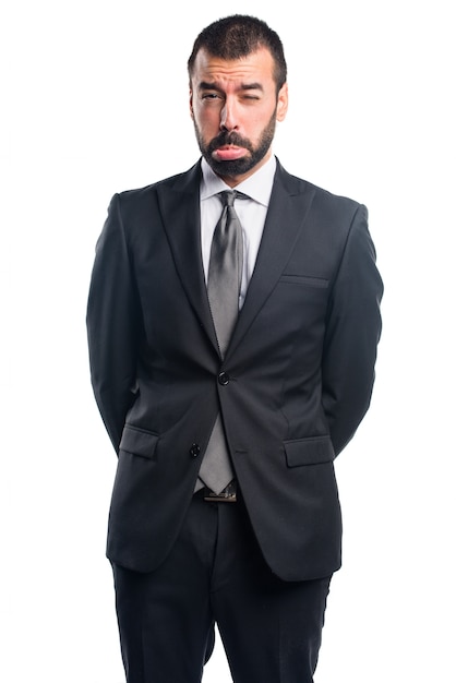 Free photo sad businessman