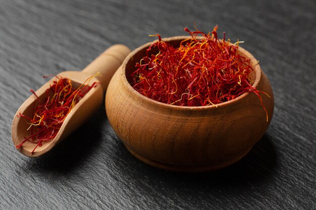 Saffron spice still life arrangement