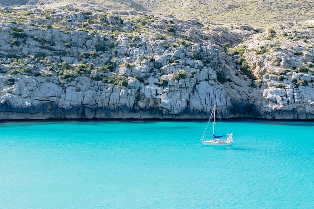 Free Photo sailboat sailing on transparent sea