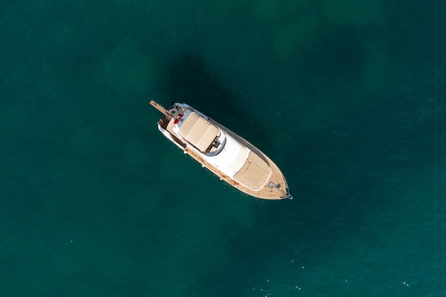 Free Photo sailboat in the sea in the evening sunlight over beautiful sea, luxury summer adventure, active vacation in mediterranean sea, turkey