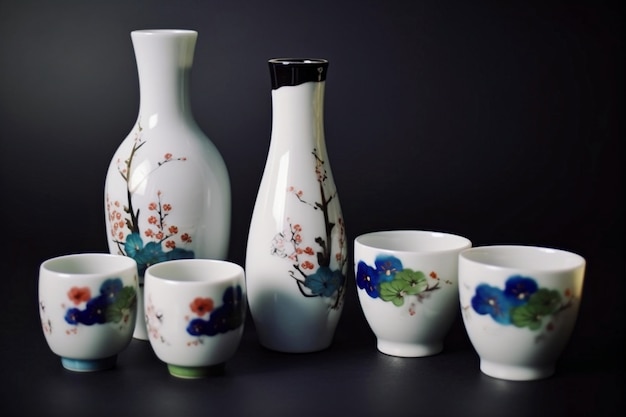 Free Photo sake japanese beverage still life