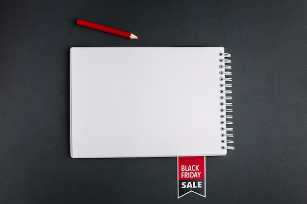 Free photo sale notebook mock-up with pencil